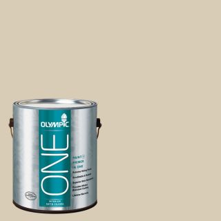 Olympic One 124 fl oz Interior Satin Toasted Almond Latex Base Paint and Primer in One with Mildew Resistant Finish