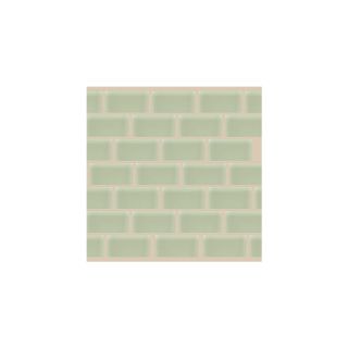 American Olean 10 Pack Legacy Glass Celedon Glass Mosaic Subway Indoor/Outdoor Wall Tile (Common 12 in x 12 in; Actual 12.75 in x 13.5 in)