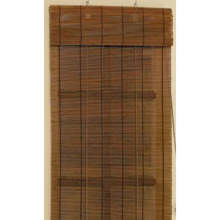 Style Selections 24 in W x 72 in L Fruitwood Room Darkening Bamboo Roll Up Shade