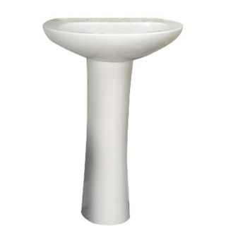 Barclay Hampshire 31.5 in H White Vitreous China Complete Pedestal Sink