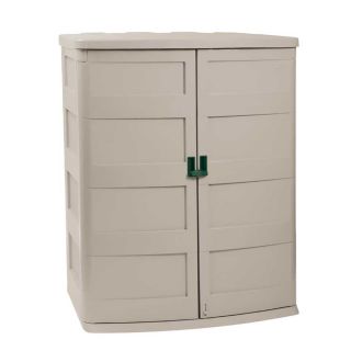Suncast 55 1/4 in x 37 1/4 in x 67 1/4 in Taupe Resin Outdoor Storage Shed
