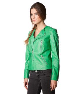 Patago Leather jacket   green