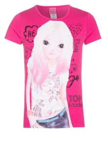 TOP Model   Print T shirt   pink