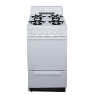 Holiday Freestanding 2.4 cu ft Gas Range (White) (Common 20 in; Actual 20.125 in)