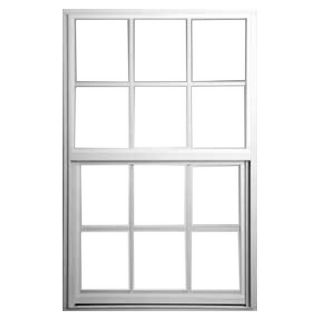 BetterBilt 185 Series Aluminum Single Pane Single Hung Window (Fits Rough Opening 53 in x 50 in; Actual 53 in x 50 in)
