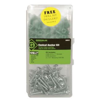 Greenlee 100 Pack 1/4 in Stainless Steel Steel Light Duty All Purpose Anchor