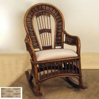 Hospitality Rattan St. Lucia Antique Rocking Chair