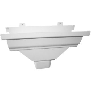 Severe Weather 4 7/8 in White Vinyl Severe Weather Vinyl Gutter 2 in x 3 in Drop Outlet