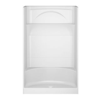DELTA Styla 76 in H x 48 in W x 36 in L High Gloss White Acrylic Wall Alcove Shower Kit