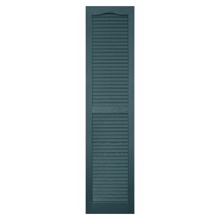 Vantage 2 Pack Wedgewood Blue Louvered Vinyl Exterior Shutters (Common 59 in x 14 in; Actual 58.56 in x 13.875 in)
