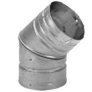 Simpson Dura Vent Stainless Steel 45 Degree Elbow for Pellet Stove