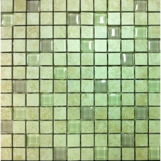GBI Tile & Stone Inc. Capri Classic Glazed Porcelain Mosaic Uniform Squares Wall Tile (Common 12 in x 12 in; Actual 11.81 in x 11.81 in)