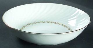 Grantcrest Golden Swirl 9 Round Vegetable Bowl, Fine China Dinnerware   Ring Of