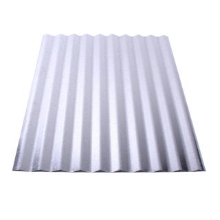 Fabral 12 ft x 26 in 29 Gauge Plain Corrugated Steel Roof Panel