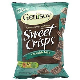 GeniSoy Sweet Crisp Chocolate Mint 3.52 oz 12/Case  Snack Food  Grocery & Gourmet Food