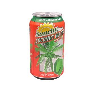 Sunchy Coconut Water Can 11.5 OZ  Energy Drinks  Grocery & Gourmet Food