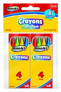 RoseArt 4 Count Crayons, Pack of 64, Assorted Colors (48157)  Artists Crayons 