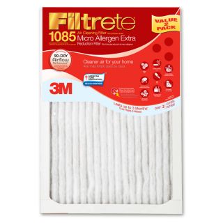 Filtrete 2 Pack Micro Allergen Extra Reduction Electrostatic Pleated Air Filters (Common 16 in x 20 in x 1 in; Actual 15.7 in x 19.6 in x 1 in)
