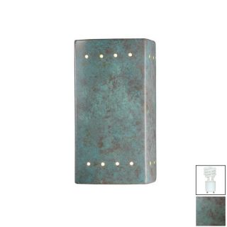 Cascadia Lighting Ambiance 9 1/2 in Verde Patina Outdoor Wall Light