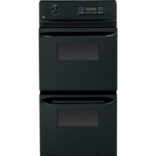 GE Self Cleaning Double Electric Wall Oven (Black) (Common 24 in; Actual 23.75 in)