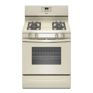Whirlpool Freestanding 5 cu ft Self Cleaning Gas Range (Biscuit) (Common 30 in; Actual 29.875 in)
