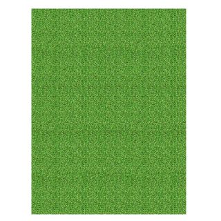 Shaw Living Grass 6 ft x 8 ft Rectangular Green Solid Area Rug