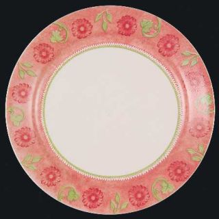 Corning Heirloom Bloom Dinner Plate, Fine China Dinnerware   Impressions,Pink/Gr