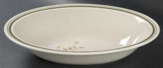 Royal Doulton Will O The Wisp (Double Green Lne) 10 Oval Vegetable Bowl, Fine