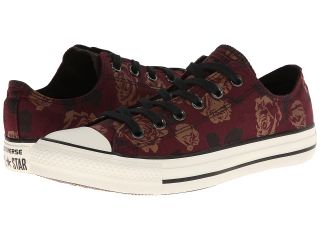 Converse Chuck Taylor All Star Winter Floral Ox Womens Shoes (Burgundy)