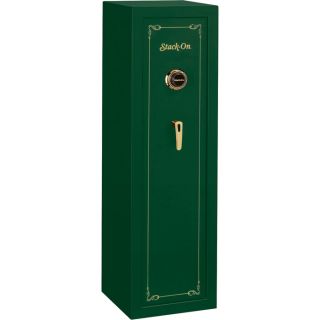 Stack On 10 Gun Safe   Green, Combination Lock, Model SS 10 MG C DS