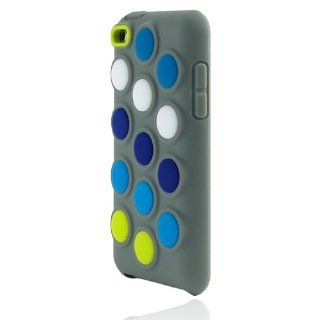 Incipio Dotties Silicone Case for iPod Touch 4G (Gray)   Players & Accessories