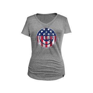 Chicago Cubs 5th & Ocean MLB Womens Stars and Stripes T Shirts