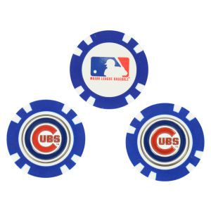 Chicago Cubs Team Golf Golf Poker Chip Markers 3 Pack