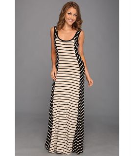 Calvin Klein Stripe Maxi Dress Womens Dress (Black)