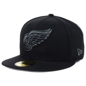 Detroit Red Wings New Era NHL Black Graphite 59FIFTY Cap