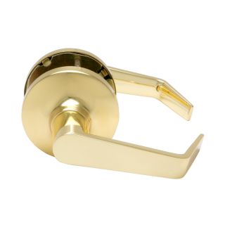 TELL MANUFACTURING, INC. Polished Brass Passage Door Lever