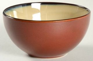 Mikasa Solstice Ruby Soup/Cereal Bowl, Fine China Dinnerware   Ruby Rim,Cream Ce
