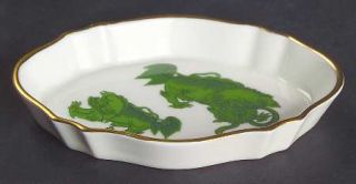 Wedgwood Chinese Tigers Green Silver Tray, Fine China Dinnerware   Green Chinese