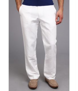 Perry Ellis Linen Cotton Herringbone Suit Pant Mens Casual Pants (White)