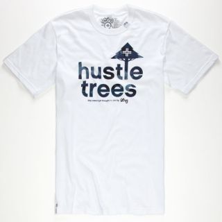 Hustle Trees Grainman Mens T Shirt White In Sizes Xx Large, X Large, Medium