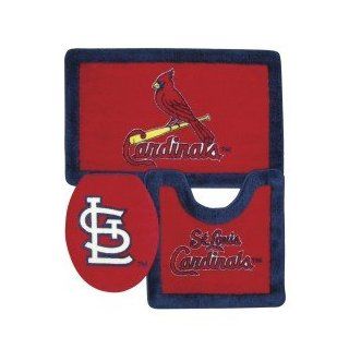St. Louis Cardinals Bathroom Rug Set  Sports Fan Bath Accessories  Sports & Outdoors