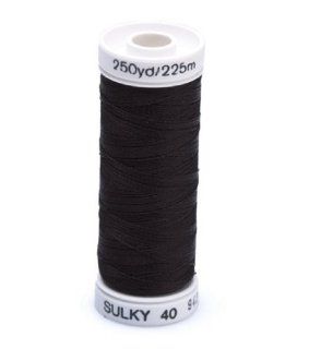 Sulky Rayon Thread for Sewing, 250 Yard, Black
