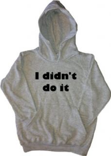 I Didn't Do It Funny Grey Kids Hoodie Clothing