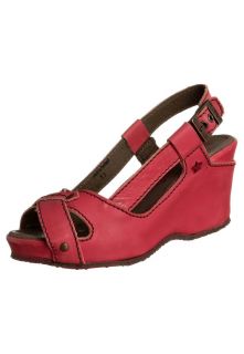 Cubanas   AZUCA   Wedge Sandals   red