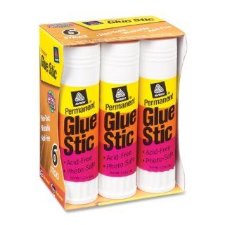 Avery Clear Application Permanent Glue Sticks, 1.27 oz, 6 per Pack (98073) 