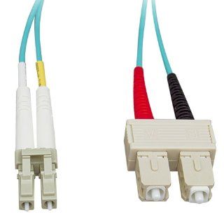Cable Wholesale LC / SC, Multimode, Duplex Fiber Optic Cable, 10 Gigabit Aqua, 50/125, 10 Meter (33ft) Computers & Accessories