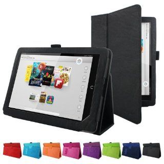 Skque® Branded Flip Leather Case with Stand for Barnes & Noble Nook HD, Black Computers & Accessories