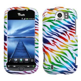 Hard Plastic Snap on Cover Fits HTC Mytouch 4G Slide Colorful Zebra Plus A Free LCD Screen Protector T Mobile (does not fit HTC Mytouch 3G or HTC Mytouch 3G Slide or HTC Mytouch 4G) Cell Phones & Accessories