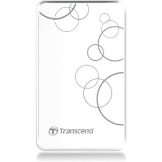 TRANSCEND TS1TSJ25A3W / StoreJet 25A3 1 TB 2.5" External Hard Drive   USB 3.0   SATA   White Electronics