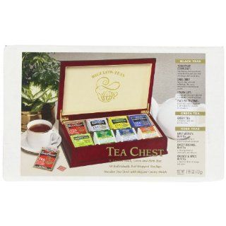 Bigelow Tea Chest, Variety Pack of Eight Flavors, Tea Bags, 64 Count Chest  Grocery Tea Sampler  Grocery & Gourmet Food